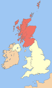 Uk map scotland