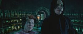 Umbridge wizytujaca Snape'a