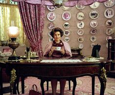 Dolores Umbridge while in her office at Hogwarts