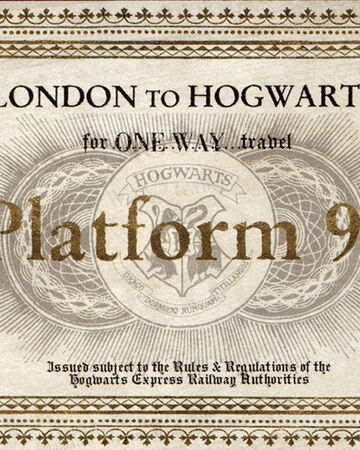 Hogwarts Express Ticket Harry Potter Wiki Fandom