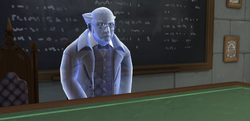 Professor Binns looking annoyed HM731
