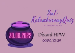 Grafika promująca Kalamburowy Quiz.