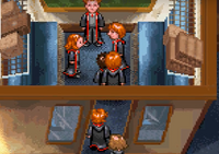 Weasley dans le Poudlard Express