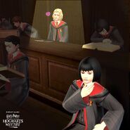 Leviosa Kid and Unidentified Gryffindor Girl from Harry Potter Hogwarts Mystery 1