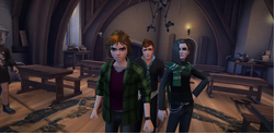 Merula and gang looking into mirror HM