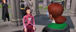Emily Tyler speaking to Jacob's sibling HM