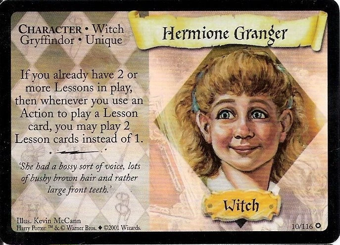 Hermione Granger (V2. Trading Card) | Harry Potter Wiki | Fandom