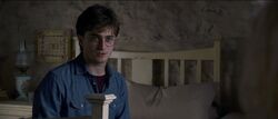 Harry Potter inside the Shell Cottage