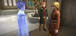 Duncan Ashe speaking to Charlie Weasley and Jacob's sibling HM626