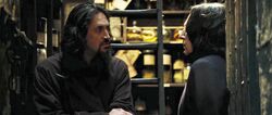 Karkaroff showing Snape his Dark Mark GOFF