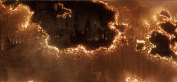 Shield destroyed-removed Hogwarts