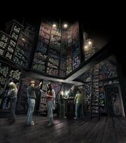 Concept photo of Ollivander's wand shop