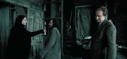 Snape, Sirius and Remus in the Shrieking Shack