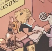 Привет-ведьма на иллюстрации