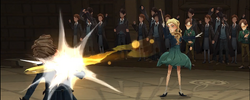 Cassandra casting spell in Duelling Club MA