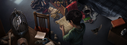 B4C3M1 Harry reading Ron's letter