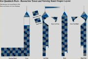 Quidditch Pitch - Ravenclaw Tower and Viewing Stand Drapes Layout