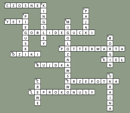 Krzyzowka25 rozwiazanie