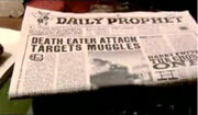 Daily Prophet on Death Eaters attack on Brockdale Bridge