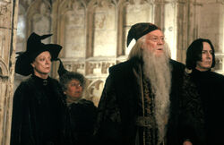 Dumbledore, McGonagall, Sprout and Snape COSF
