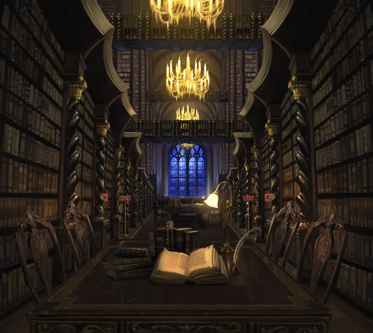 Harry Potter Hogwart's Library Wallpaper - Wallpaper Trader