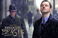 Lewis in Fantastic Beasts (left).