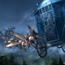 Harry potter horse carriage hot sale