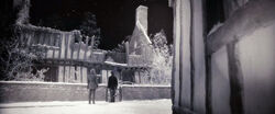 DH1 Hermione and Harry outside the Potter's house in Godric's Hollow