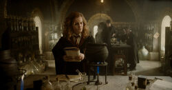 Hermione during Potion class