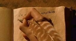 Гарри пишет в дневнике