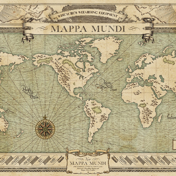 Harry Potter World Map Mappa Mundi | Harry Potter Wiki | Fandom