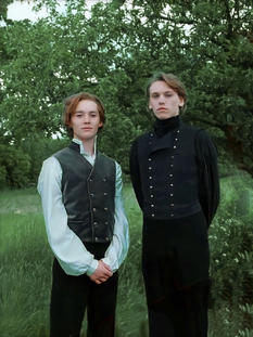Alvo e Grindelwald na adolescencia