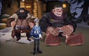 Hagrid e Grop a Natale