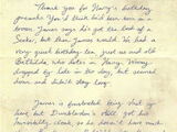 Lily Potter (I)'s letter to Sirius Black