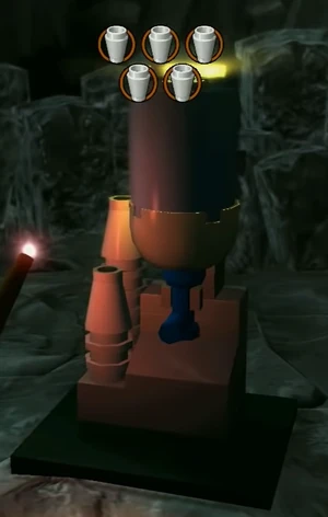 Eliksir w dyspenserze wody w grze .