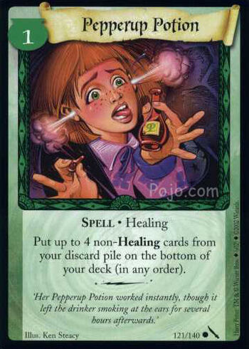 Pepperup Potion (Harry Potter Trading Card)