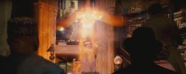 1000px---Albus Dumbledore-- using Fawkes to teleport away from --Cornelius Fudge-- and --Doleres Umbridge--.jpg
