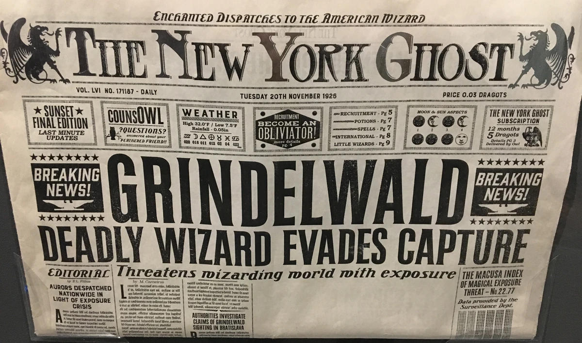 The New York Ghost articles | Harry Potter Wiki | Fandom