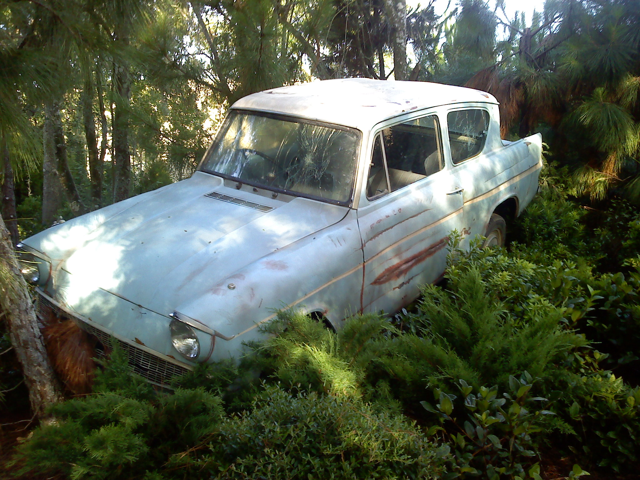 harry potter flying car