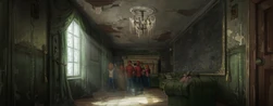 De staat van één van de kamers in het huis die veel schoonmaak nodig had
