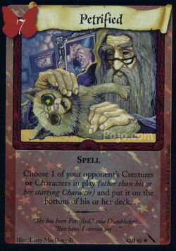 Harry Potter TCG Chamber Of Secrets Petrified 42/140 Harry Potter TCG Chamber Of Secrets Petrified 42/140