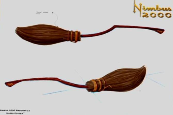 First prop builda Nimbus 2000 from Harry Potter