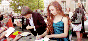 Ellie Darcey-Alden and Benedict Clarke at DHF2 world premiere