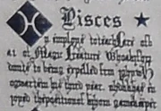 A  for the sign Pisces in the 