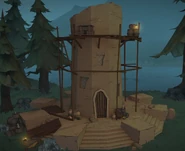 The tower's construction