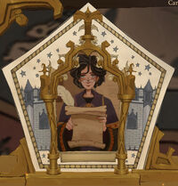 Bridget on a Chocolate Frog Card