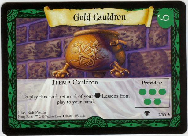 Self-Stirring Cauldron (Trading Card), Harry Potter Wiki