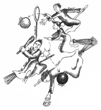 Les différents postes et balles au Quidditch.