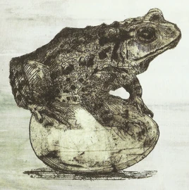 Toad sitting atop a Basilisk egg