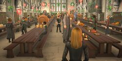 Hogwarts anniversary celebration with luminous balloons HM